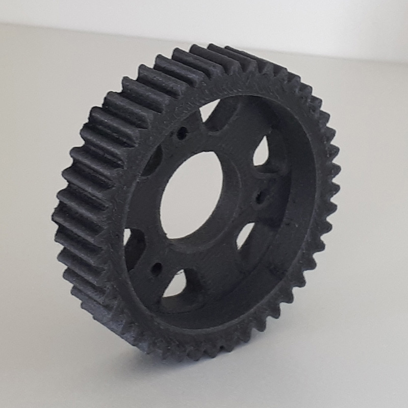 3D printed Nanovia PA-6 CF gear