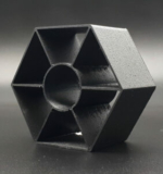 Hexagone de test d'impression 3D en Nanovia ABS CF