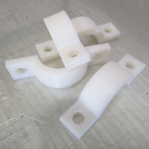 3D printed Nanovia HIPS cable tie hooks