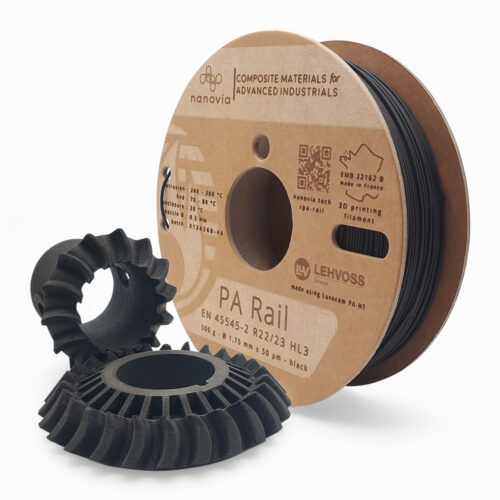 Nanovia PA Rail filament polyamide certifié ferrovière