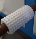 Rouleau texturé basse friction imprimé en 3D avec le filament Nanovia PC-PTFE
