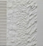 Nanovia PETG GF UV plaquette texturée blanche imprimée en 3D