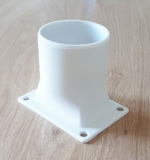 Connecteur d'aération extérieur imprimé en 3D avec le Nanovia PETG GF UV renforcé de fibres de verre