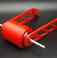 Support de bobine pour impression 3D réalisé avec le Nanovia PETG rouge