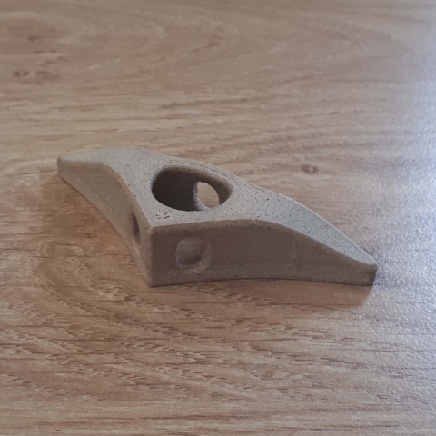 Nanovia PLA wood 3D printed book holder