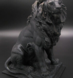 Statue de lion imprimé 3D avec le filament Nanovia PLA Lin Noir
