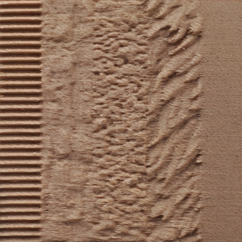 Nanovia PLA Bois plaquette texturée marron imprimée en 3D