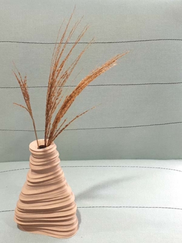 Pot de fleur imprimé en Nanovia PLA Bois