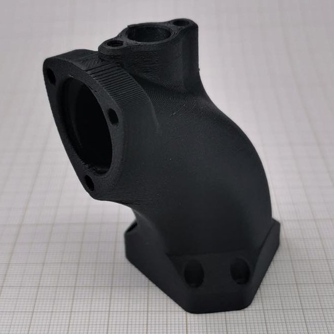3D printed airflow regulator made with Nanovia PP CF by Lynxter