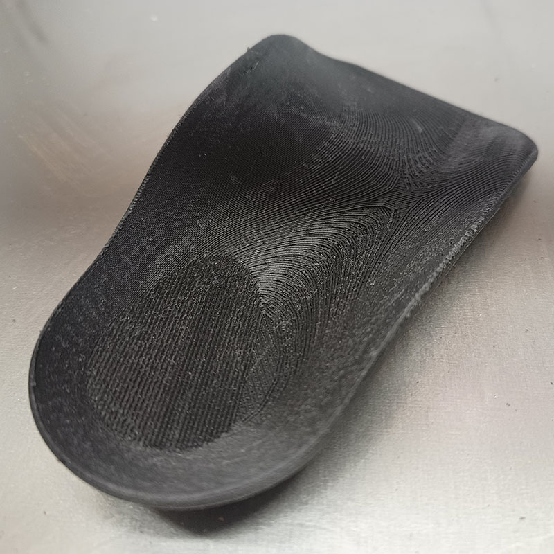 3D printed inlay heel sole made by Vepram Vectoplast