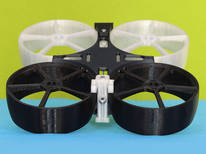 Drone Racewhoop imprimé en 3D avec le filament Nanovia TPU 70D - Firstquadcopter.com