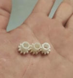 Engrenage miniature imprimé 3D par Zenon3D en Nanovia TPU 70d