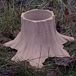 tronc d'arbre imprimé 3D en Nanovia PLA Bois