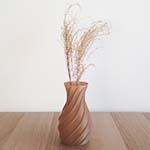 3D printed vase using Nanovia PLA Flax